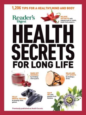 cover image of Reader's Digest Health Secrets for Long Life